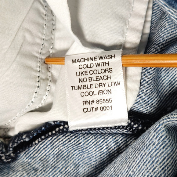 NWT Pistola Madi Embroidered Distressed Modern Slim Jeans Sz 27x27 Deep Sea Blue - Picture 8 of 13